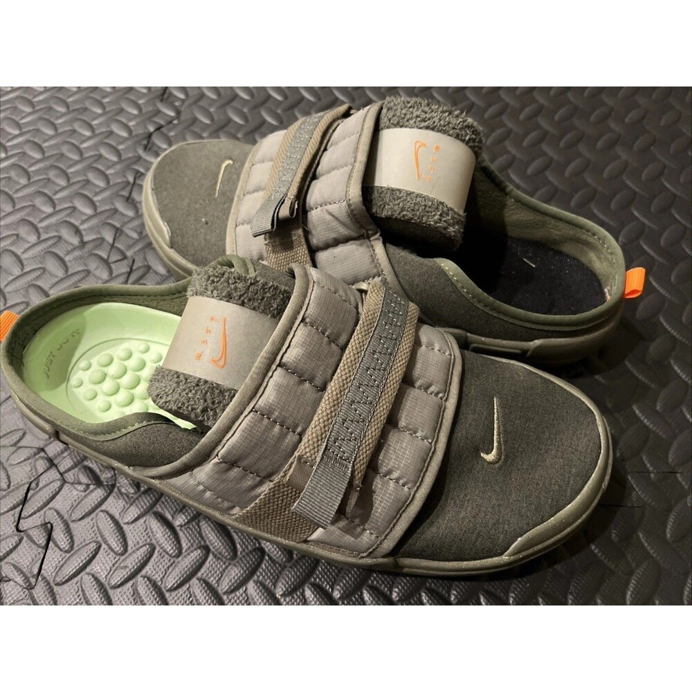 New Nike Offline Mule Slides Mens Army Olive Green Sz 13 CT2951-300 N.354